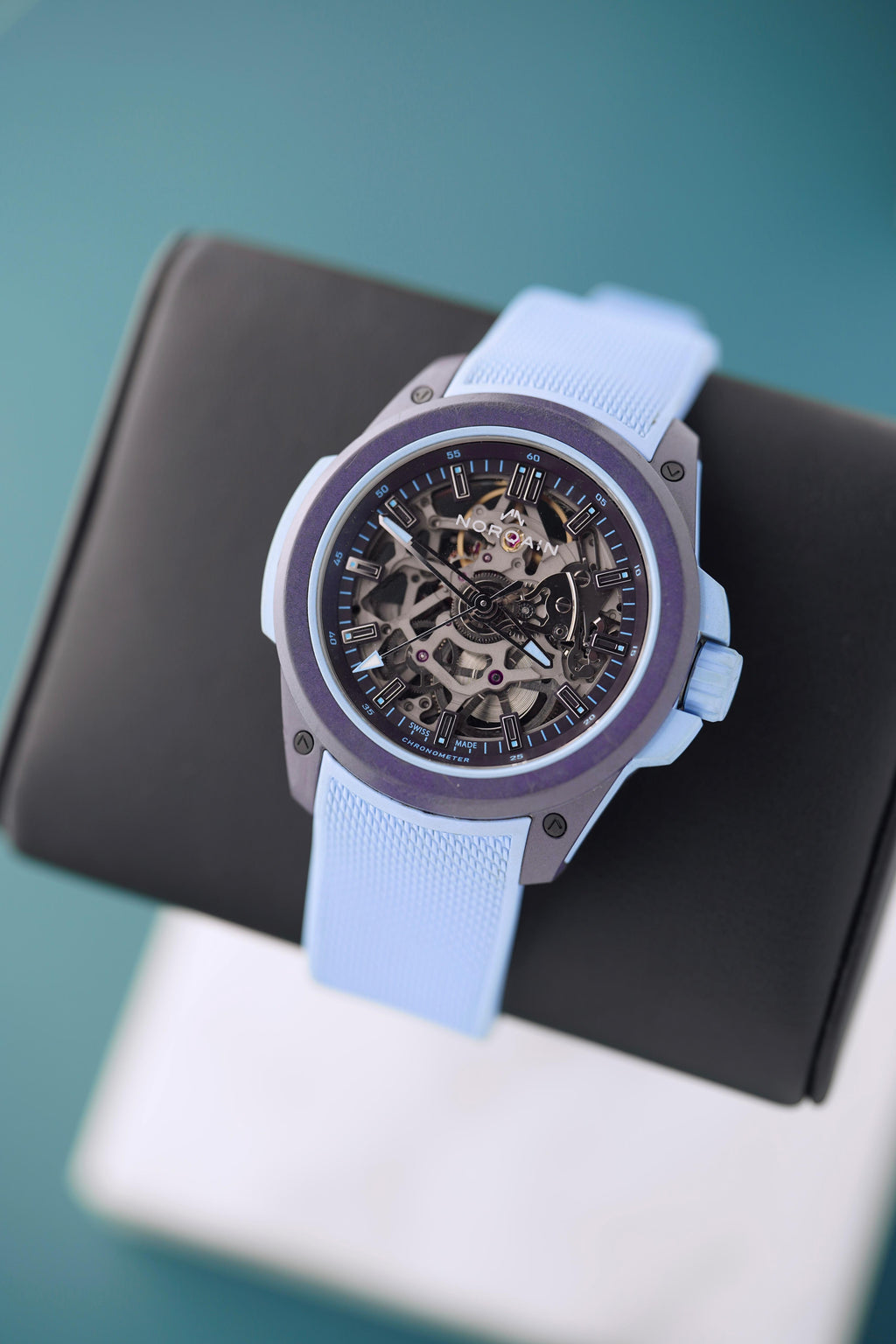 Norqain Wild One Ice Blue 39mm Auto Skeleton