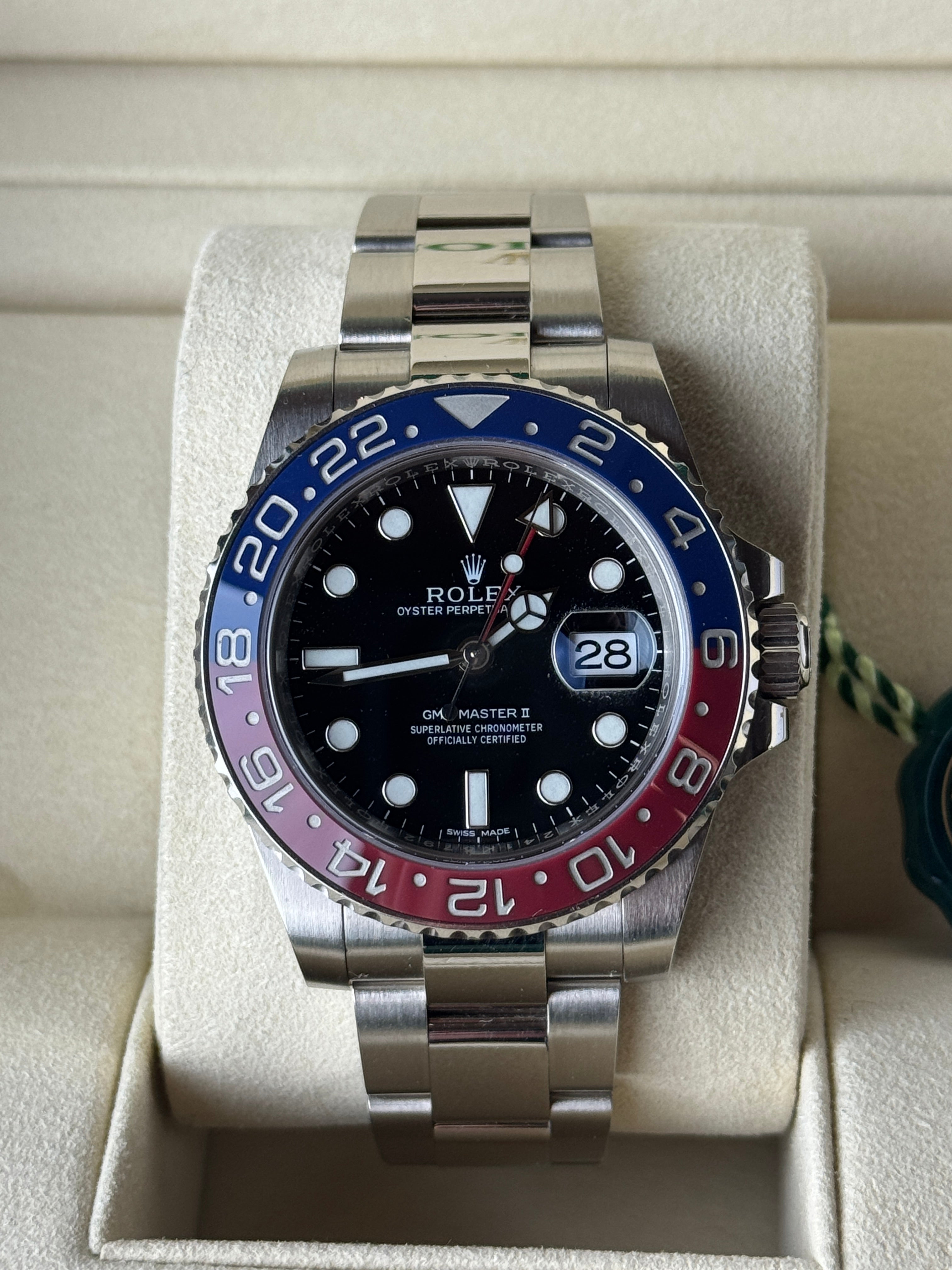 Rolex GMT Pepsi Weissgold 116719BLRo