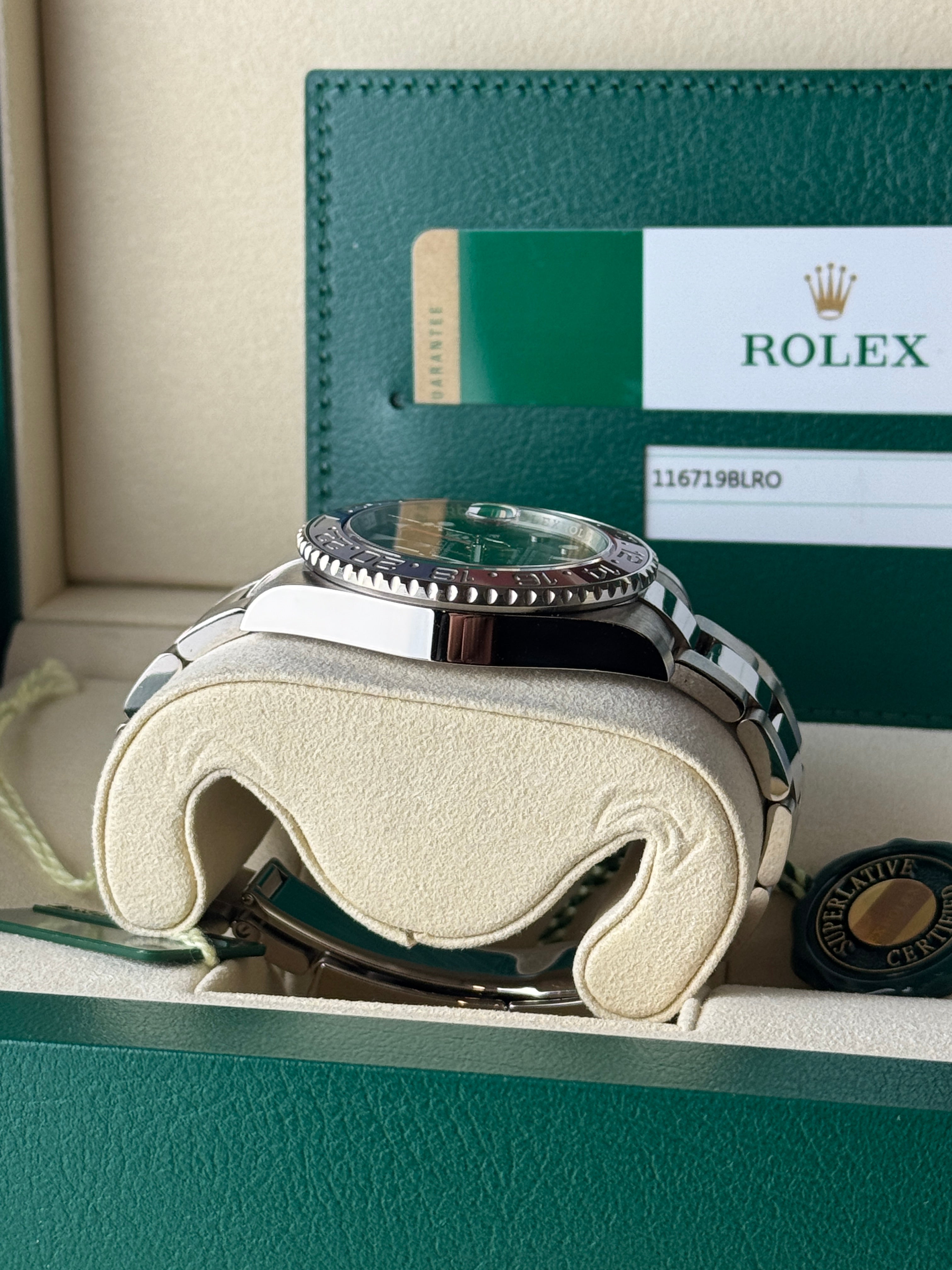 Rolex GMT Pepsi Weissgold 116719BLRo