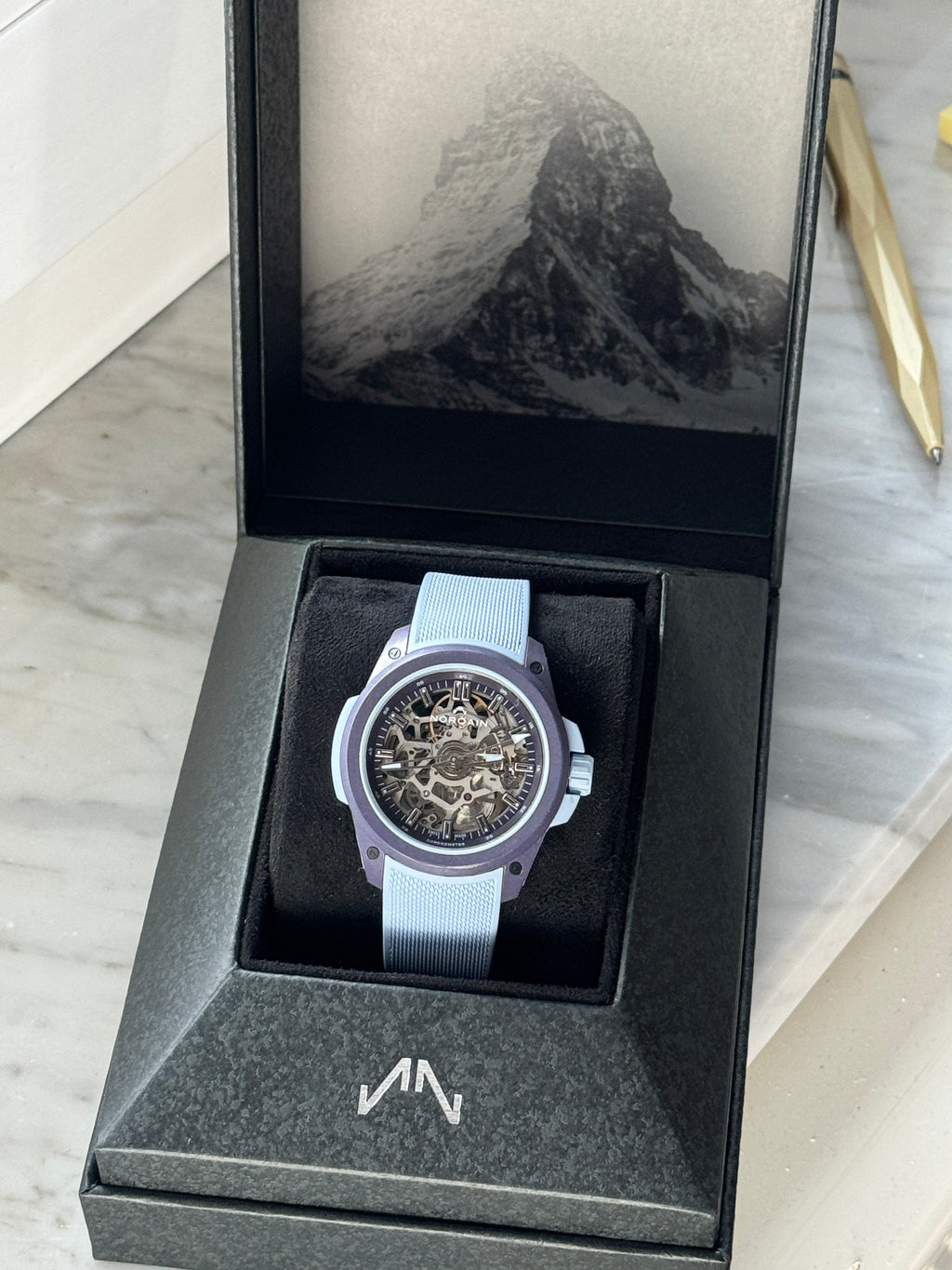 Norqain Wild One Ice Blue 39mm Auto Skeleton