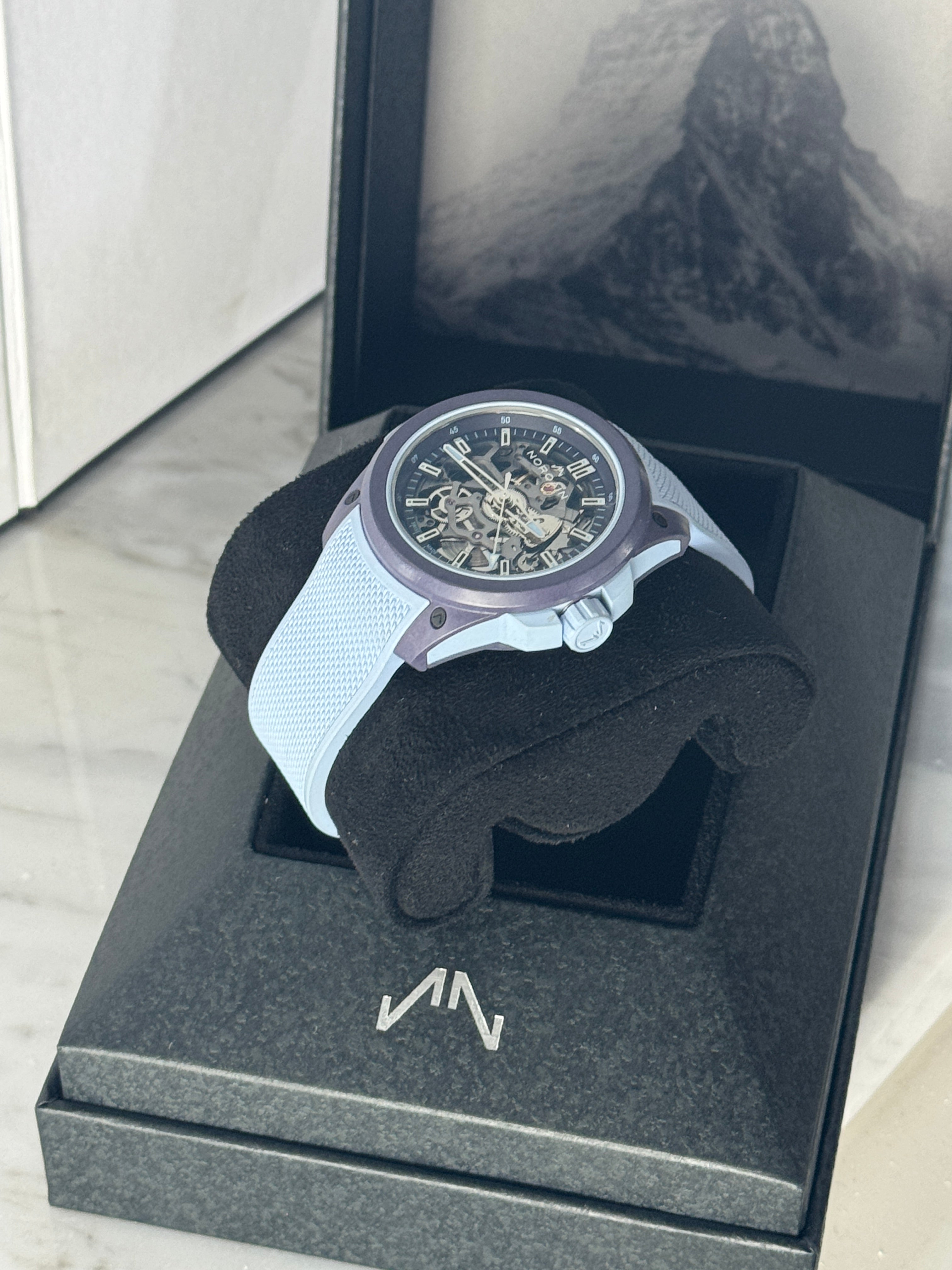 Norqain Wild One Ice Blue 39mm Auto Skeleton