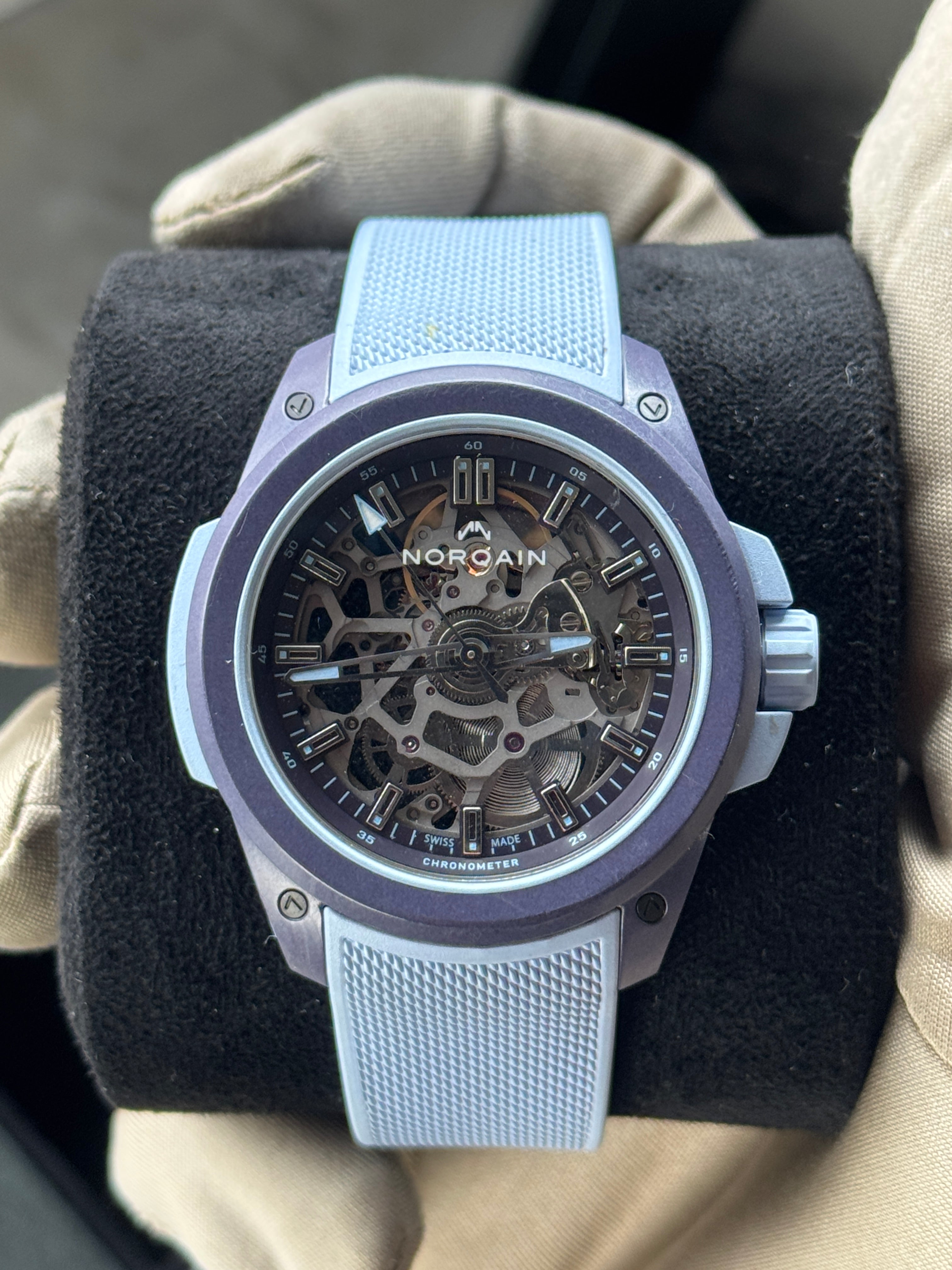 Norqain Wild One Ice Blue 39mm Auto Skeleton