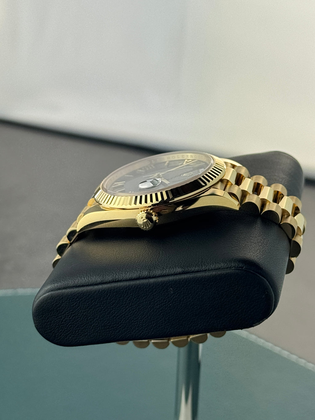 Rolex Day Date 40 Gelbgold Grün 228238