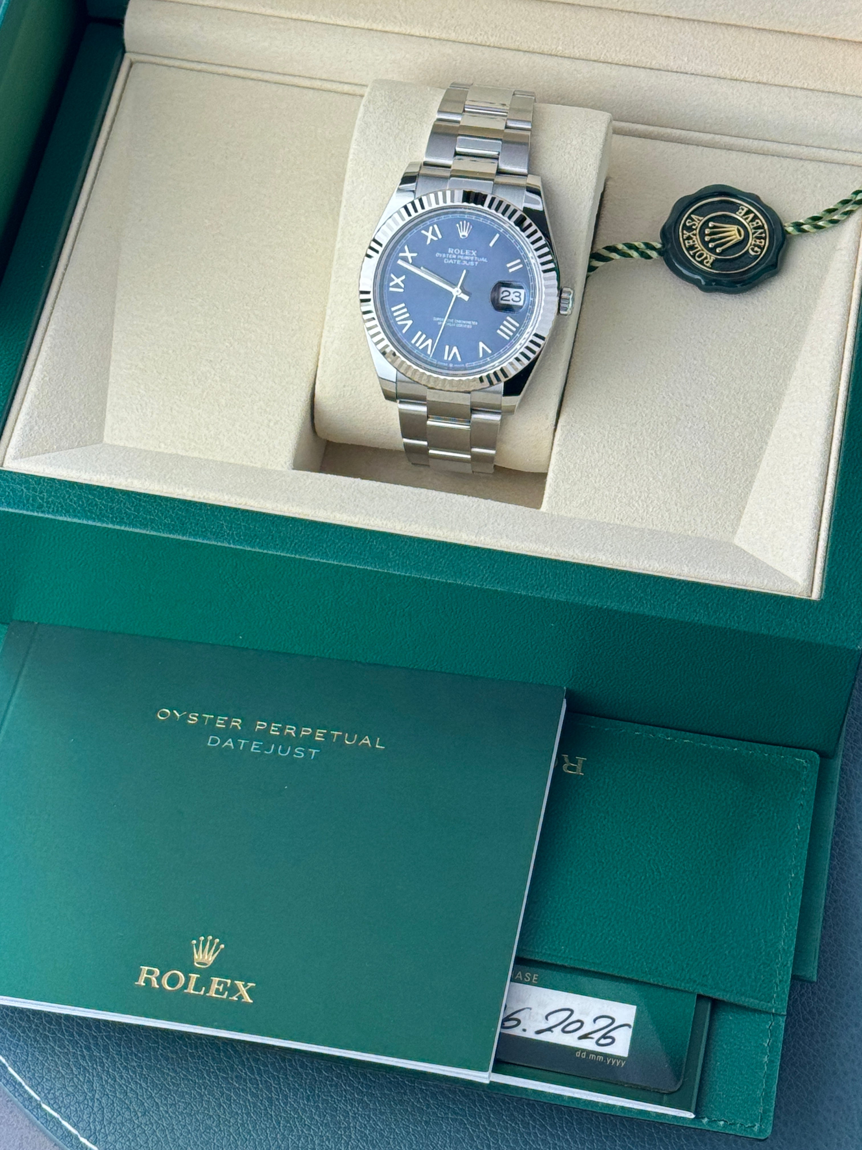 Rolex Datejust 41 Ref. 126334 – Blaues Zifferblatt